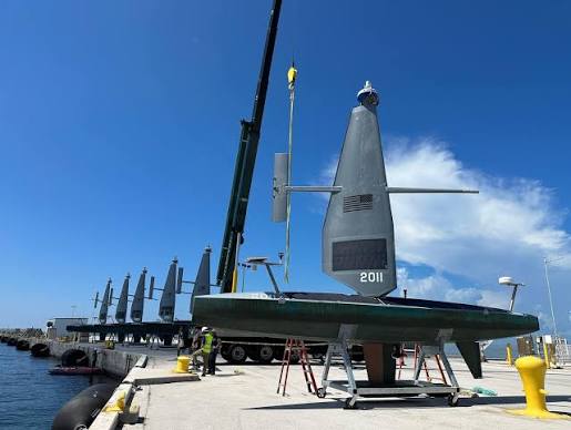 U.S. Navy unmanned surface vessel — example of existing uncrewed maritime technology